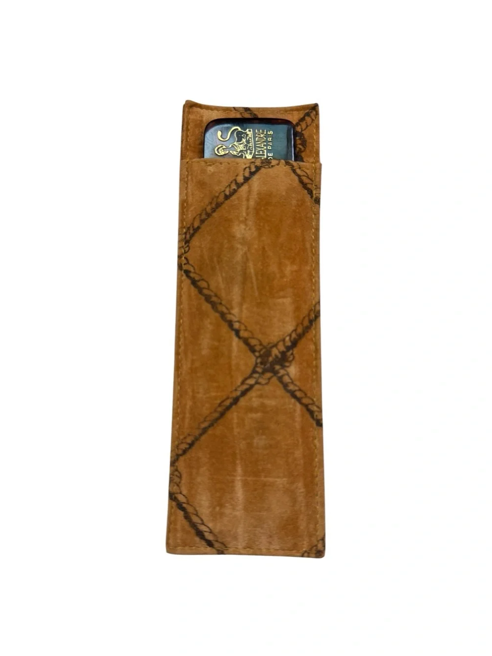 Vintage Alexandre De Paris Tortoiseshell Pattern Comb With Suede Case